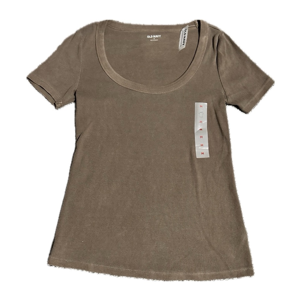 Old Navy Scoop Neck Dark Brown Shirt